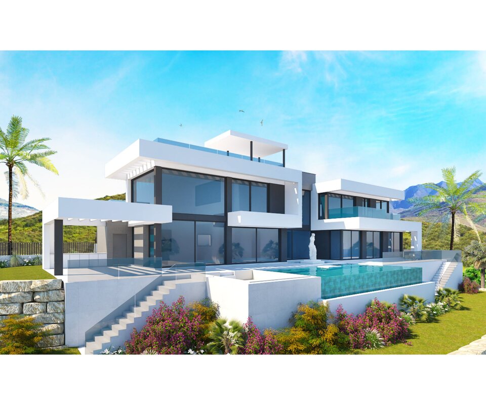 Gloednieuwe moderne villa met panoramisch uitzicht in Monte Mayor